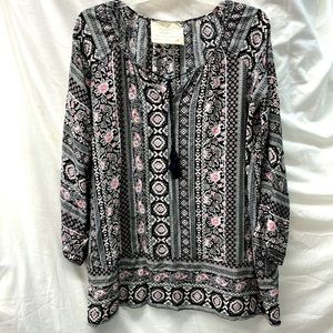 California moon rise long sleeve long top ladies sz lg